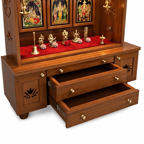 Wooden Pooja Mandir for Home 42-16-68 inches in Australia 4 mandir-for-home